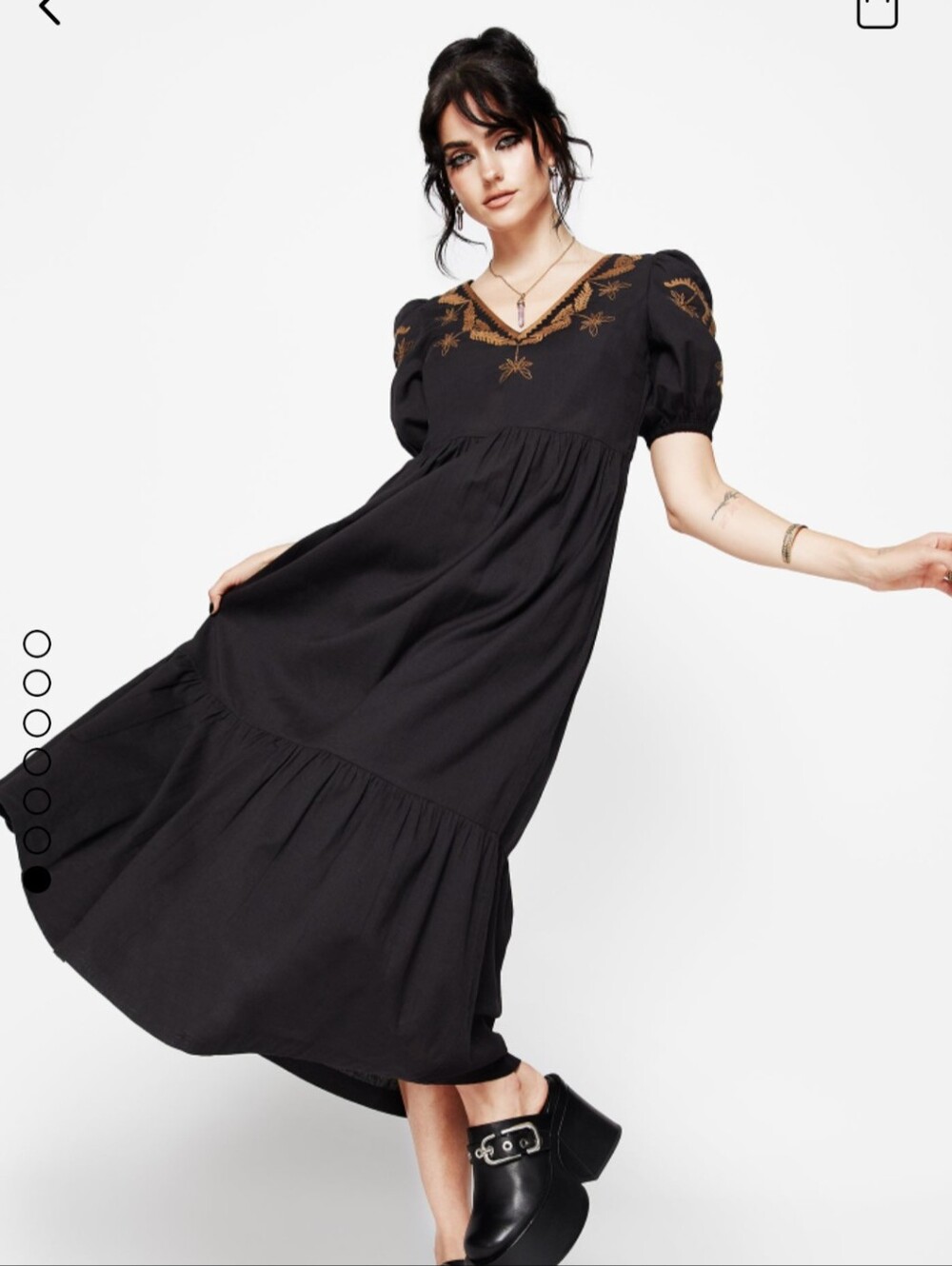 Emberflit Smock Maxi Dress NWOT